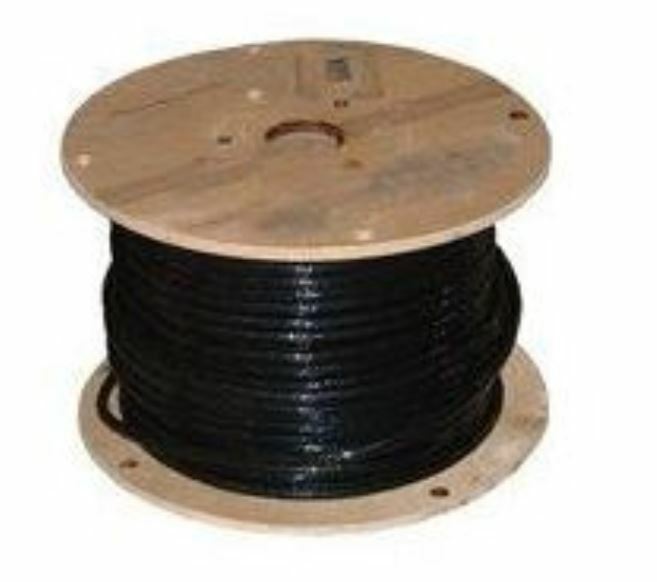 NEW 2/0 AWG GAUGE 600 VOLT 100′ THHN STRANDED BLACK COPPER WIRE