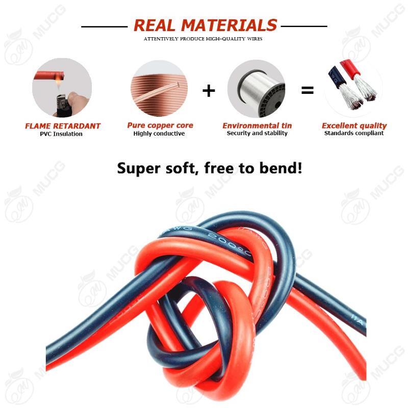 Silicone Cable Wire Car Battery Electrical 10-6Awg Automotive Copper Stranded