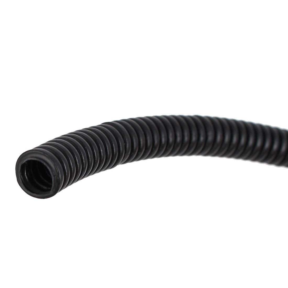 3 M 7 x 10 mm Plastic Flexible Corrugated Conduit Tube for Garden,Office Black