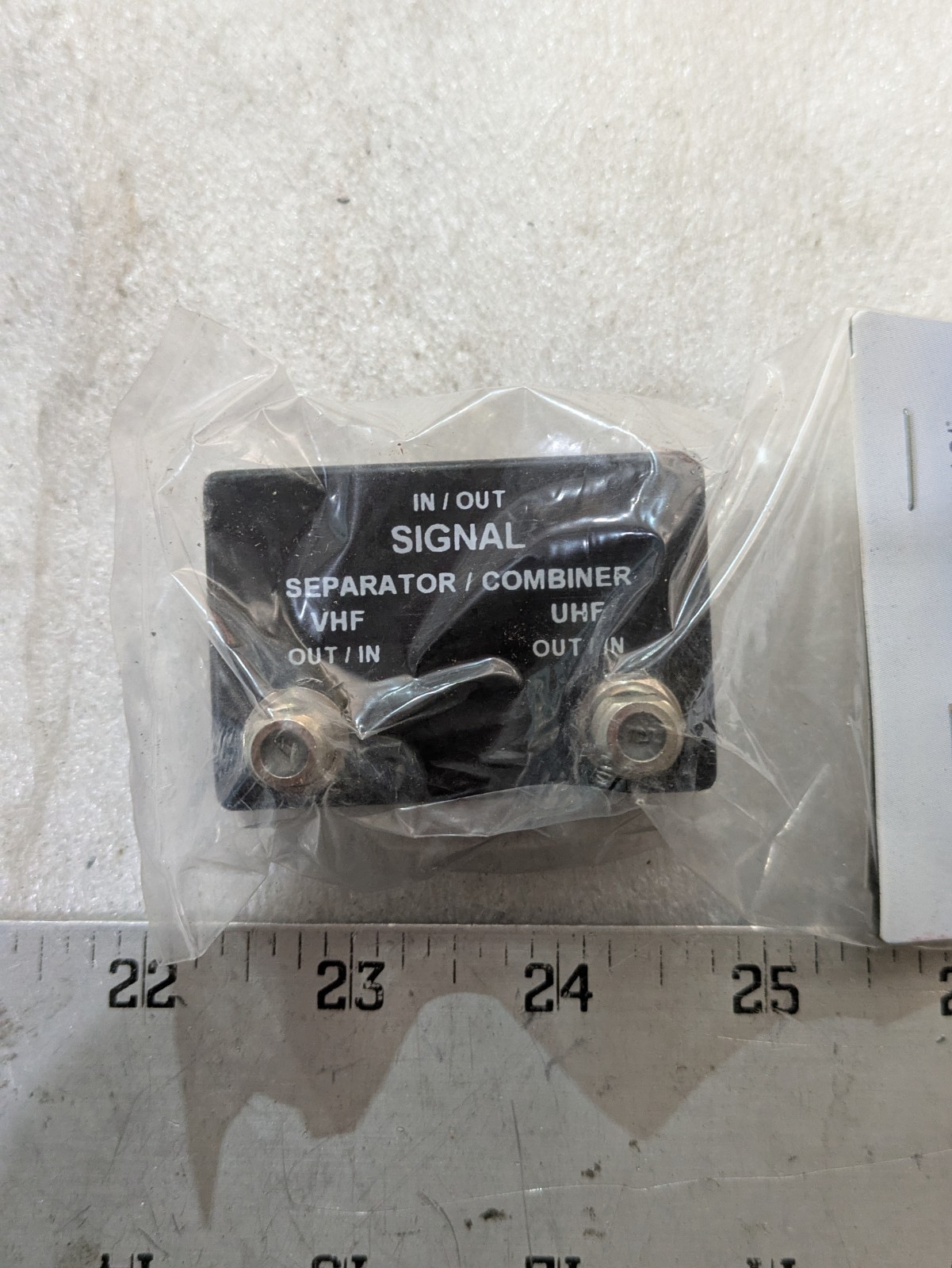 AccTec 415-1296 2-Band Signal Combiner VHF/UHF 75/76 Ohm Push-On