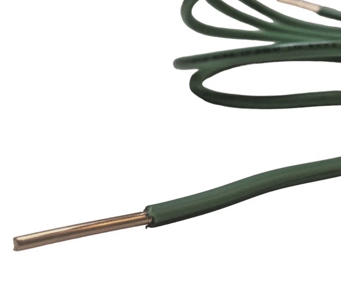 5 Ft Green 10 AWG Solid Copper Wire 10 Gauge Green Ground Wire 5ft TV Satellite