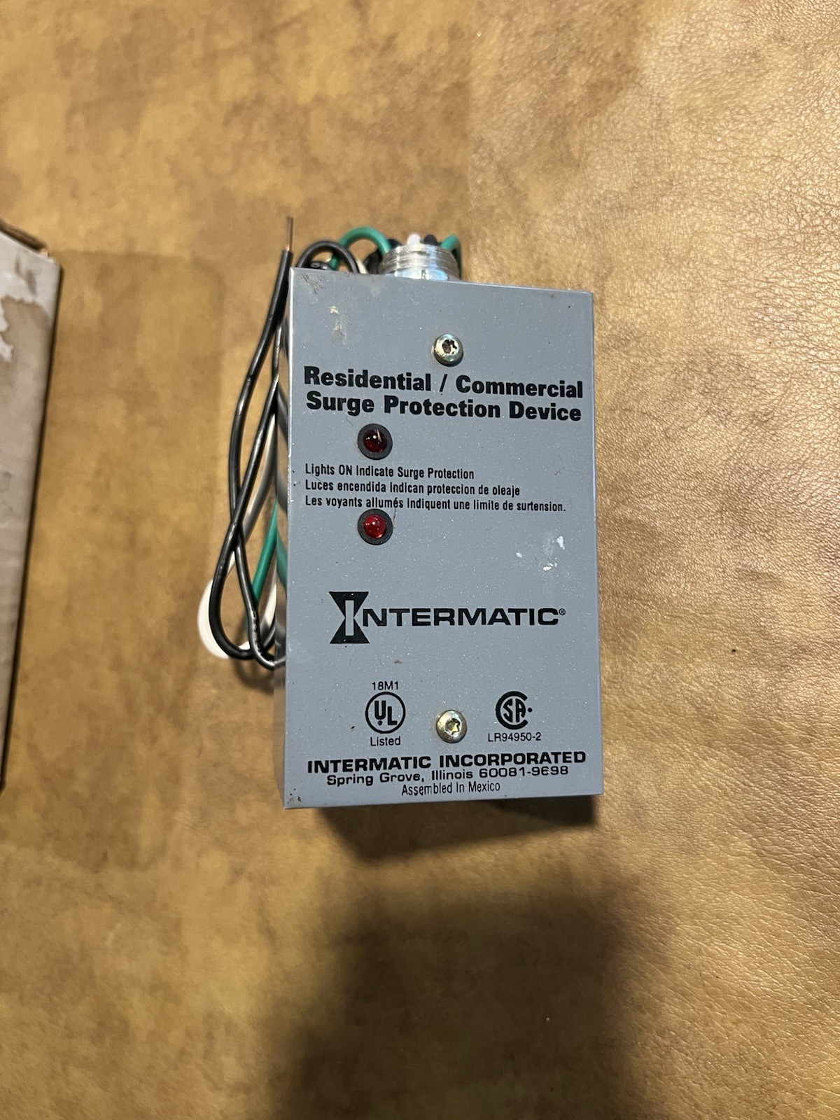 Intermatic IG1240R Transient Voltage Surge Suppressor 120/240V Single Phase 60HZ