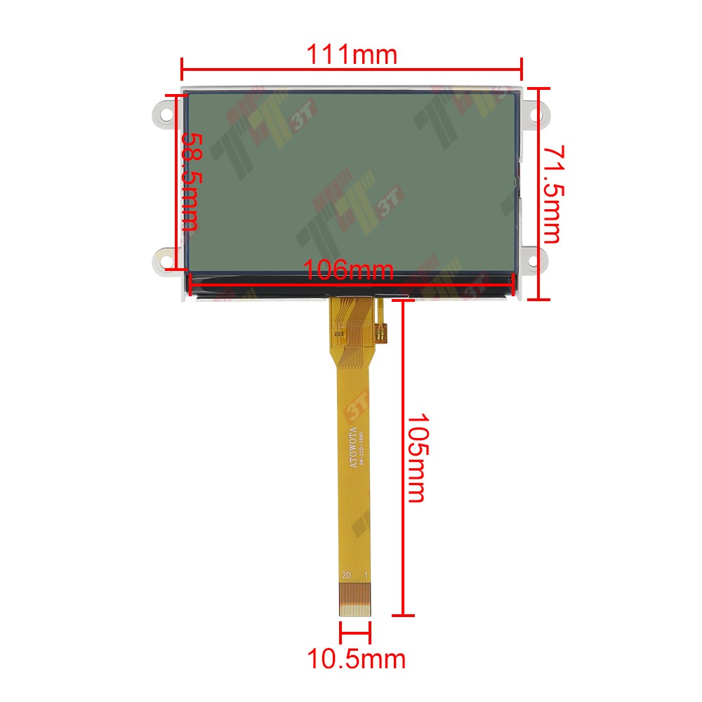 Display for Carrier Transicold X4 X3 X2 Vector APX Microprocessor Module