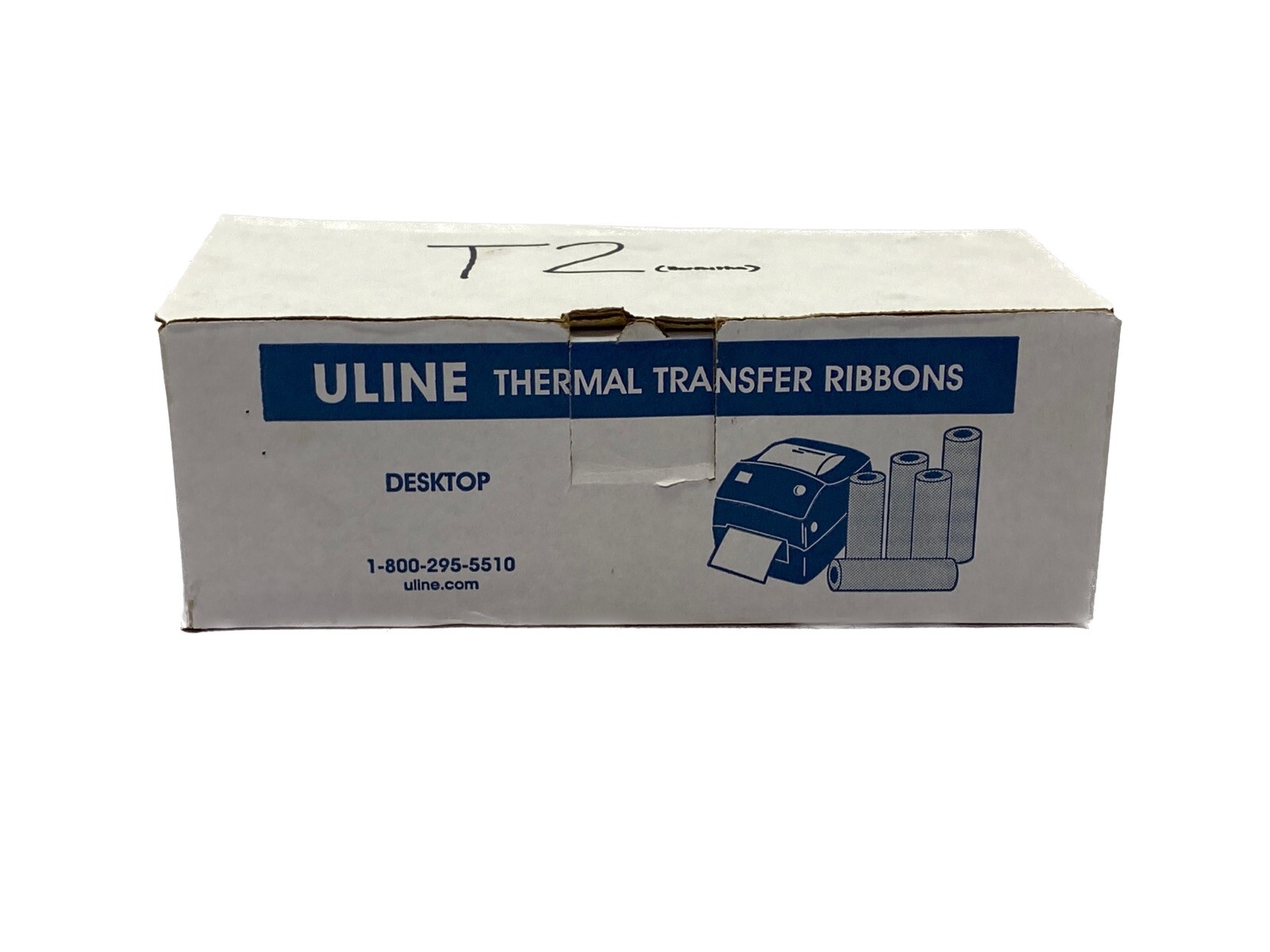 NIB LOT of 12 Uline 2.52” x 244’ Resin Thermal Transfer Ribbons S-19648
