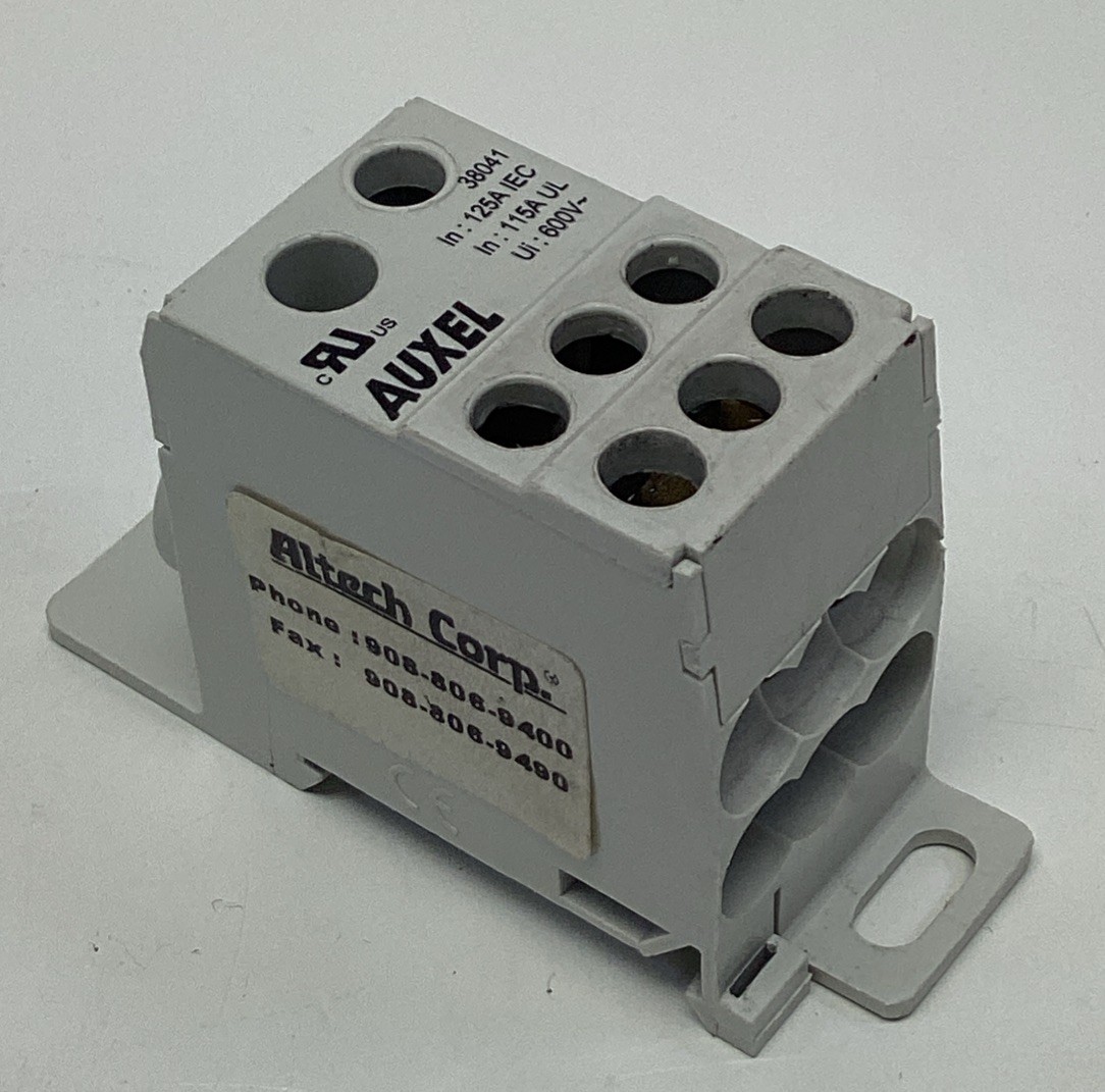 Altech Corp. 38041 Power Distribution Block 115 Amp, 600VAC