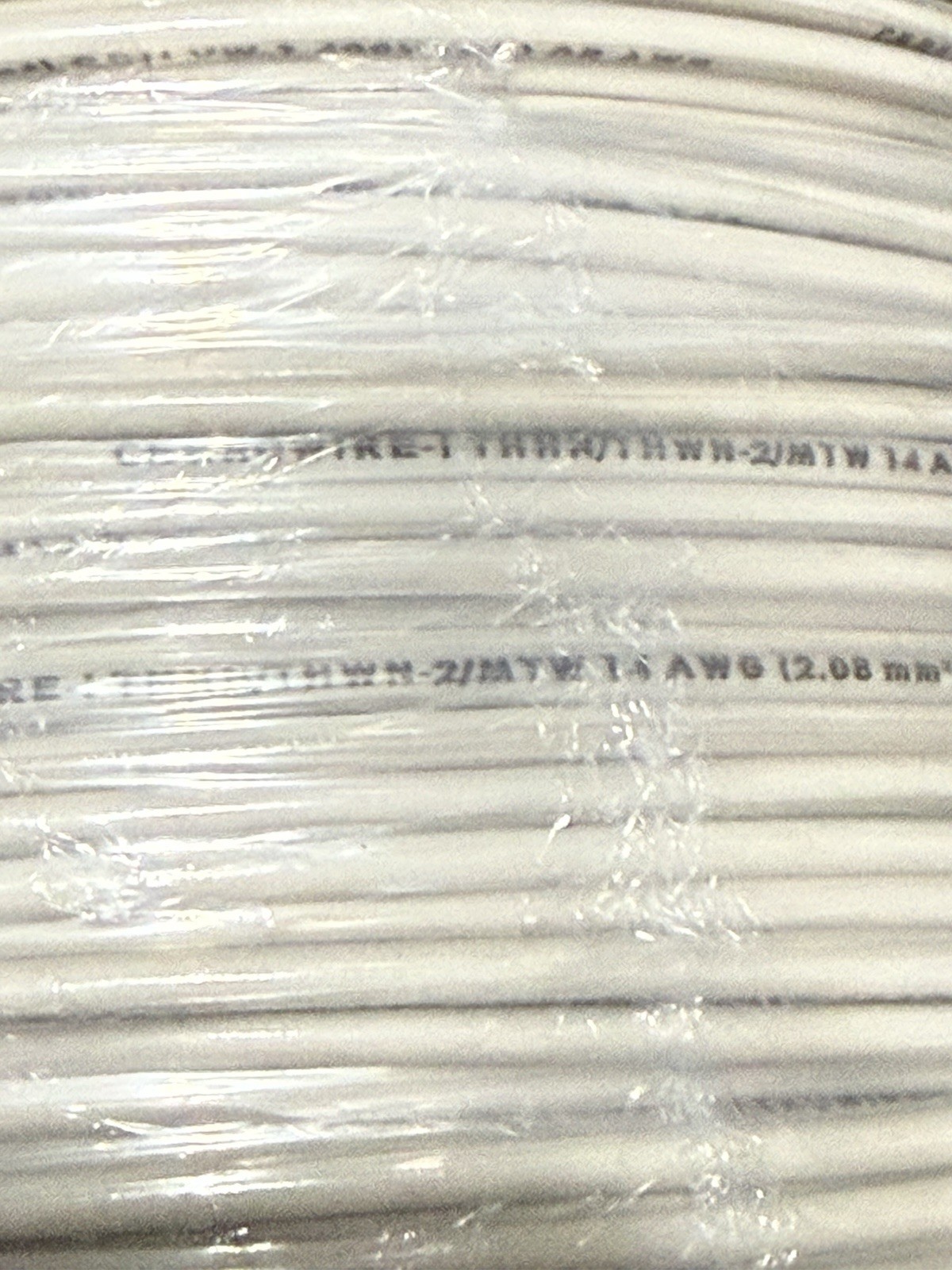 Cerrowire #14 Gauge White Copper Stranded Wire 500′ FT Roll THHN/THWN White