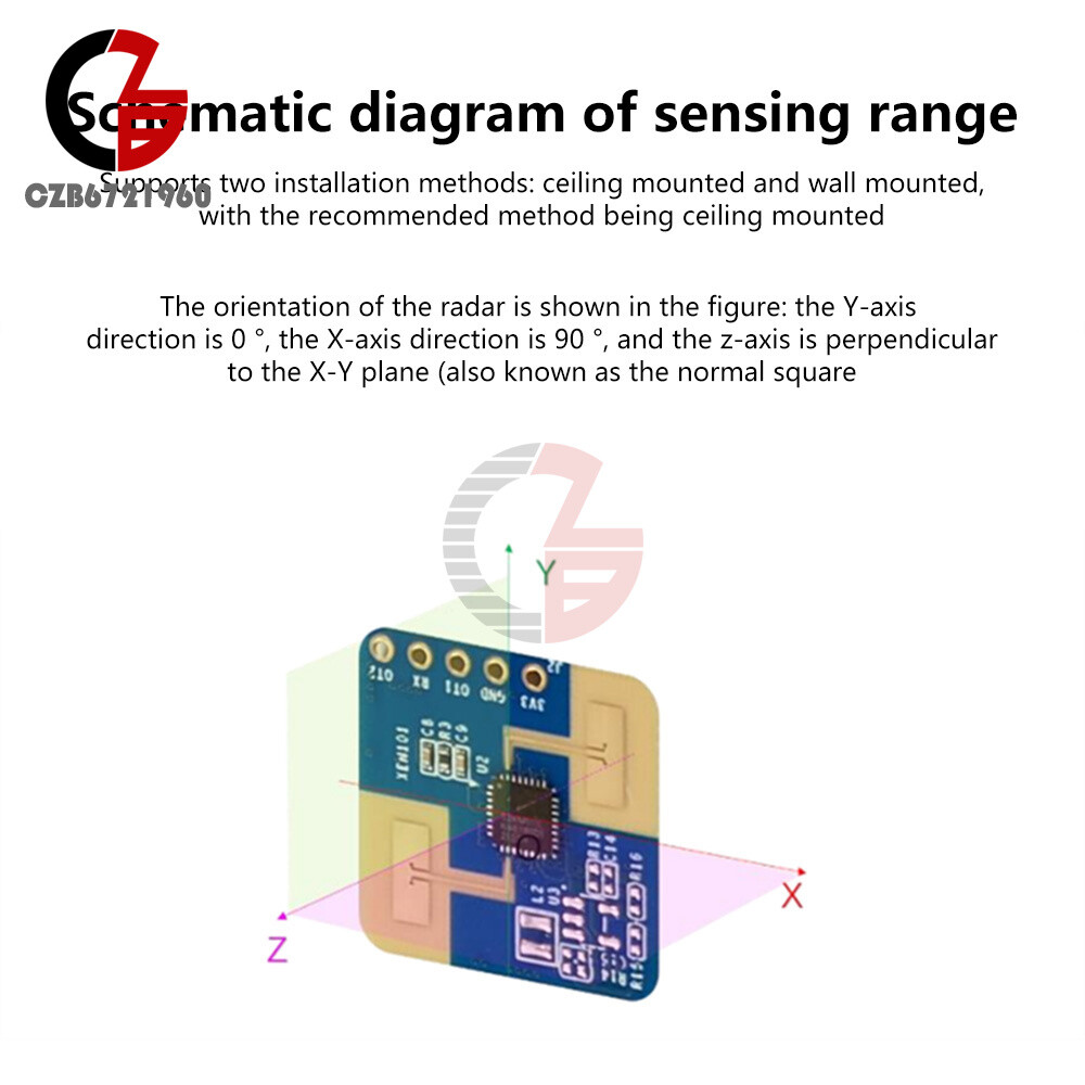 HLK-LD2420 24G mm Wave Radar Module Human Presence Sensing Module Motion Sensor