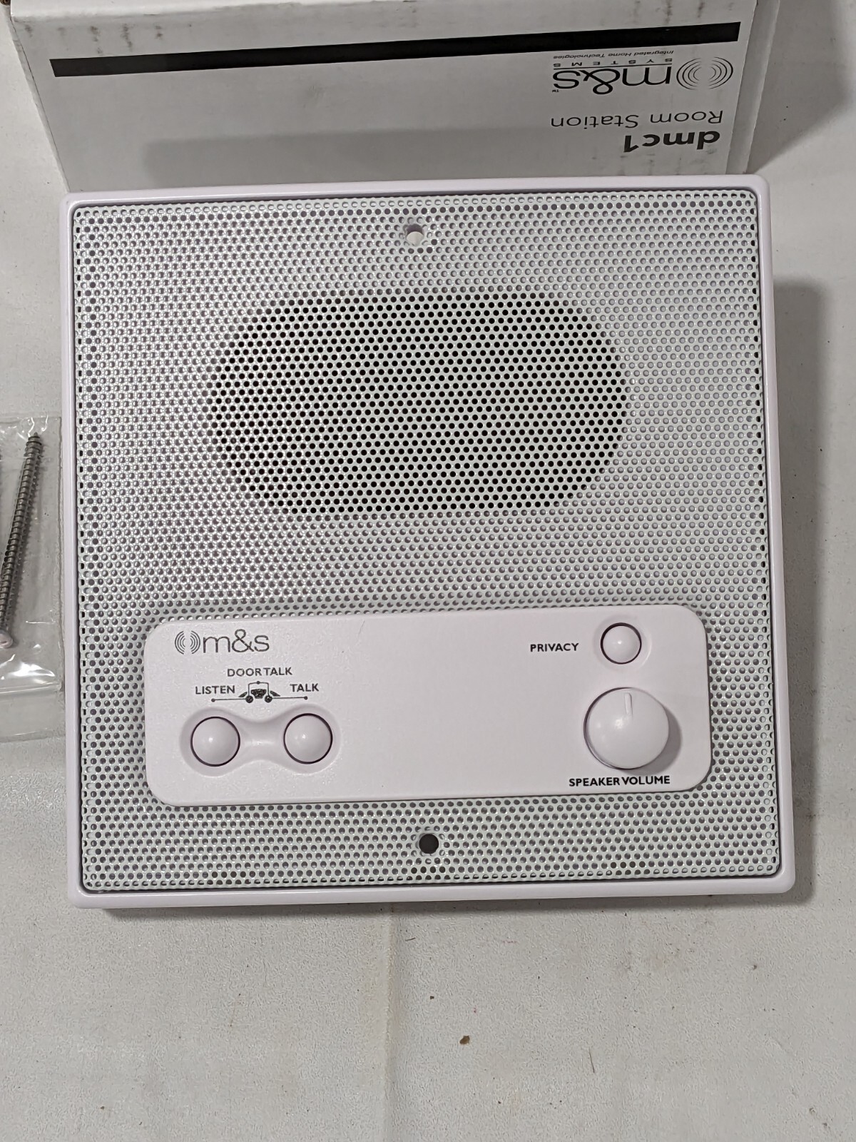 M&S Systems White Standard Indoor Room Station DMC1R