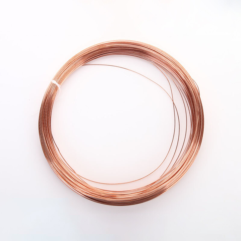 Pure Copper Wire 0.7mm 0.8mm 0.9mm 1mm Round Solid Bare Wire Multi-Size Craft