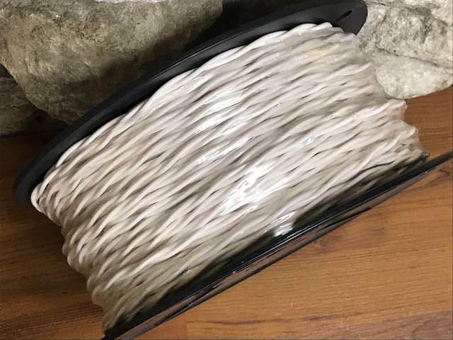 16AWG SOLID BC 2/COND .030″ PERIMETER WIRE WHITE/WHITE- 450 FT MADE IN USA