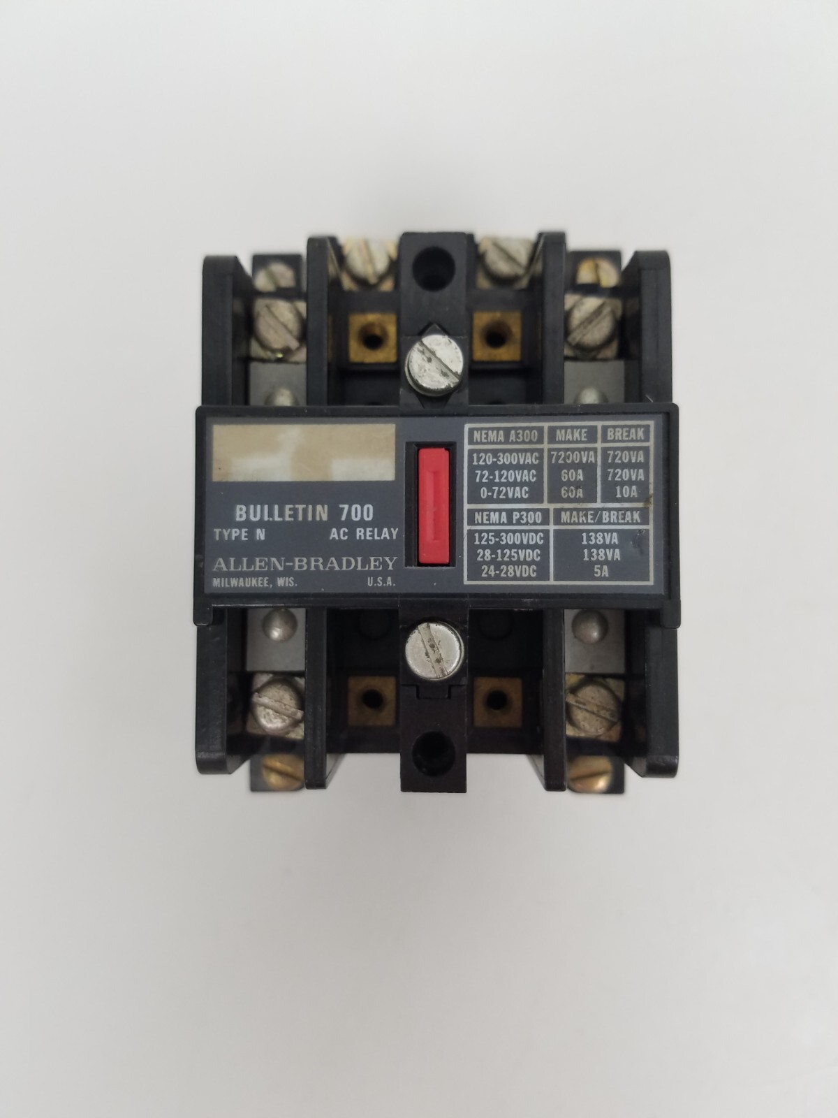 700-NT200A1 Allen Bradley AC Relay 120V Coil – Next Day Option