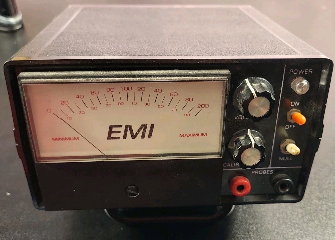 Vintage Analog Electromagnetic Interference Meter-EMI-PacTec Enclosure