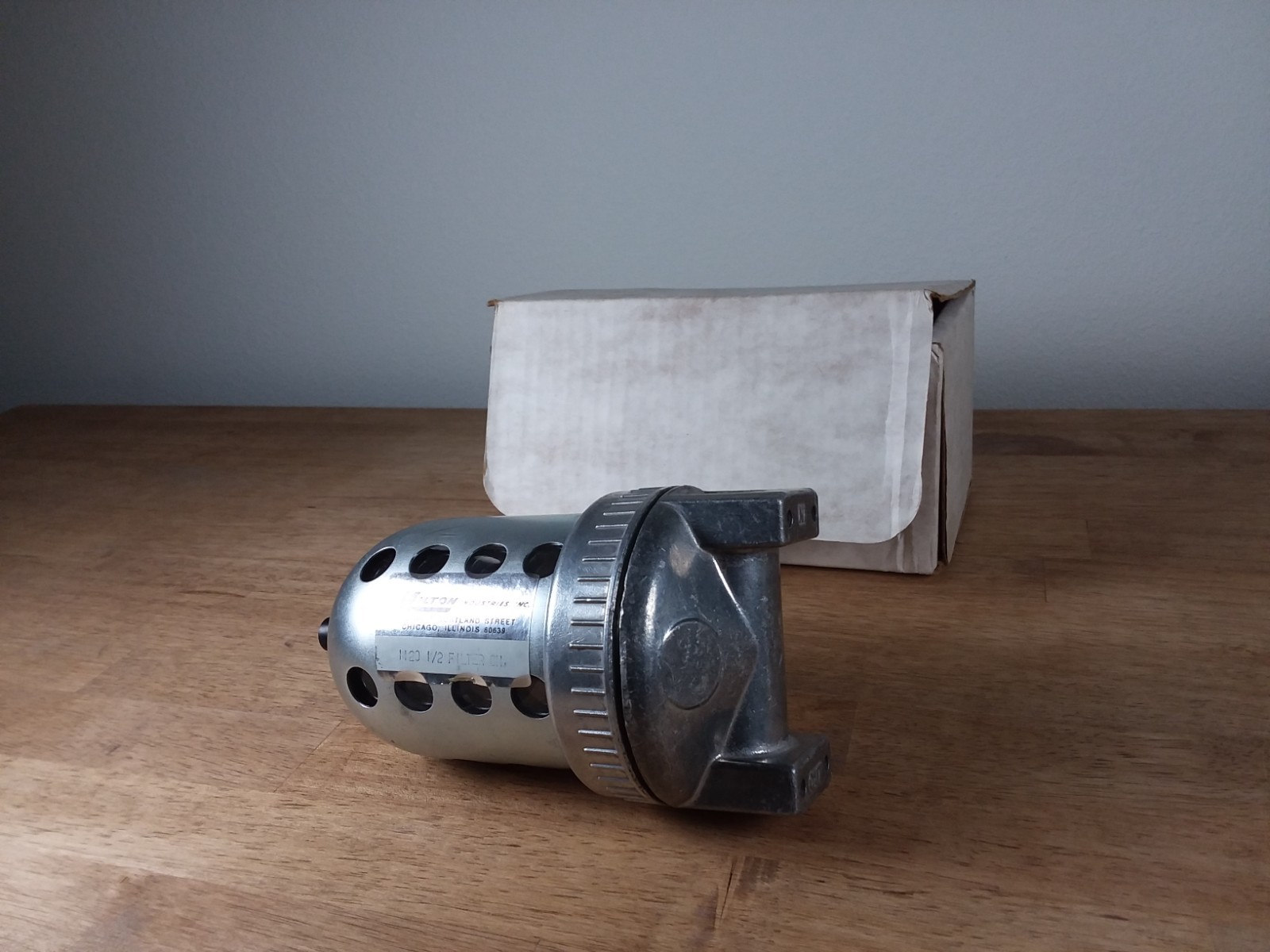 Milton in-line micro Filter 1120 1/2″ Filter NEW Old stock metal