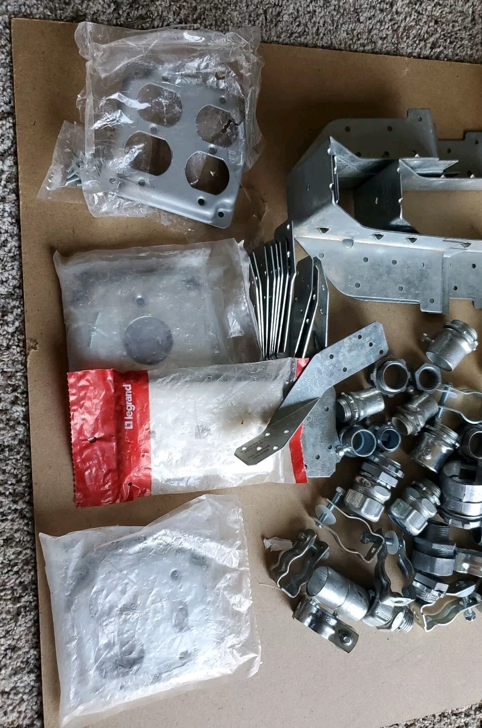 Junk Drawer Lot Mixed Electrical 220v Plug Conduit Fittings Fuses Joist Hangers