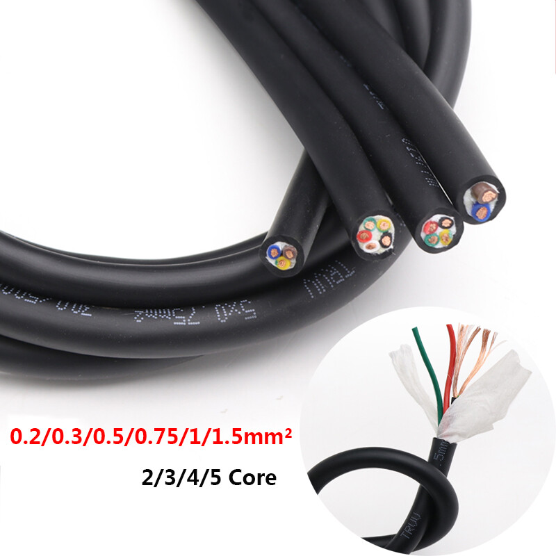 TRVV Cable Flexible Towline Cable 2/3/4/5 Core 0.2 ~1.5 mm² Signal Shielded Wire