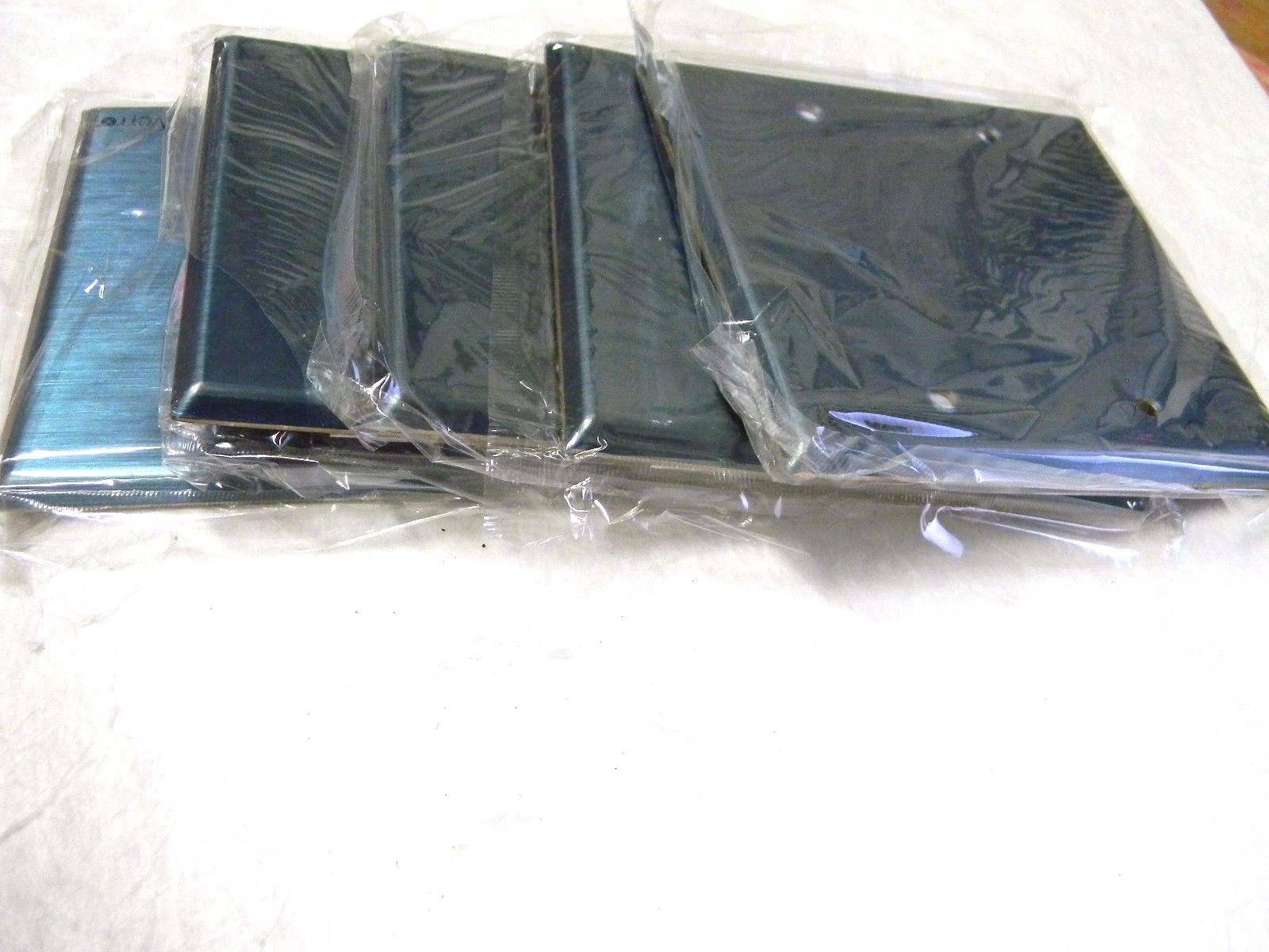 Cooper Wiring Devices 2 Gang 4-1/2" Standard Blank Wall Plates Qty 5 93152C