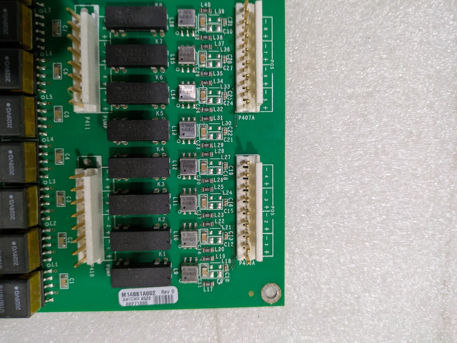 Gilbarco M14881A002 Field Wiring Board PCA Rev D Fuel Dispenser Used