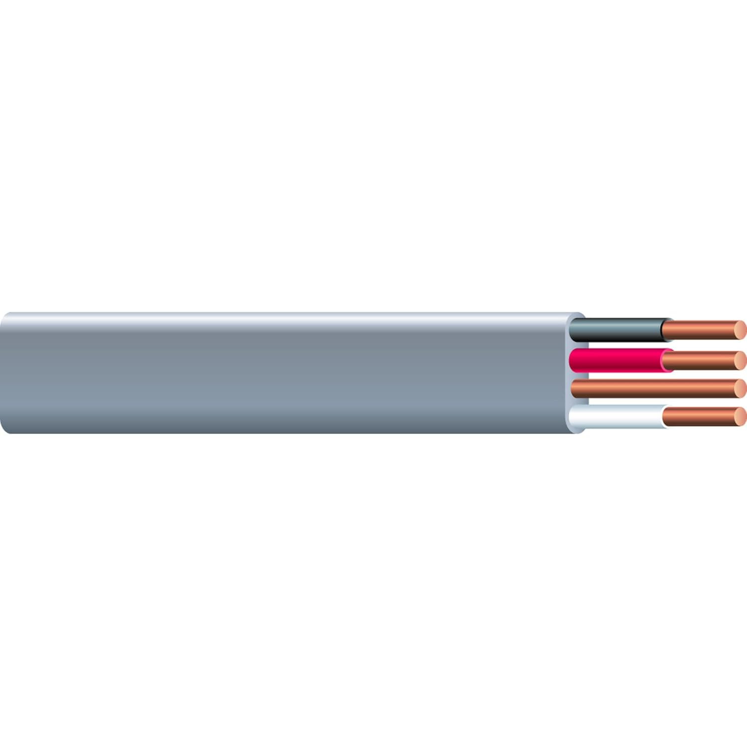 Woods 10/3 Romex Simpull UF-B Building Wire, 100ft, Gray PVC