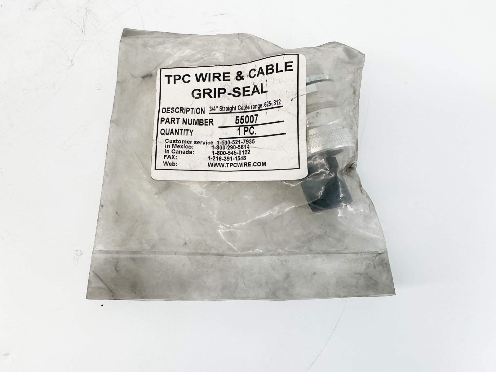 New Lot of 3 TPC 55007 3/4″ Straight Cable Range 625-812