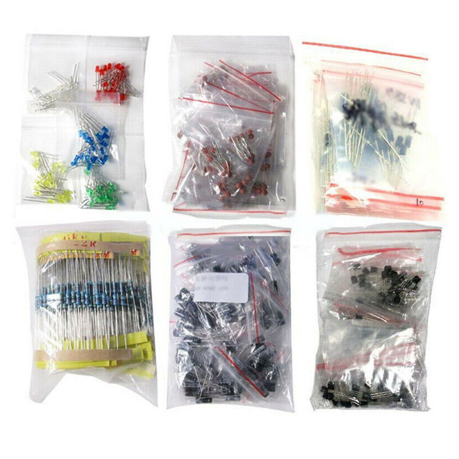 1390pcs/Set Electronic Components Kit Basic Diodes Transistors Assortment