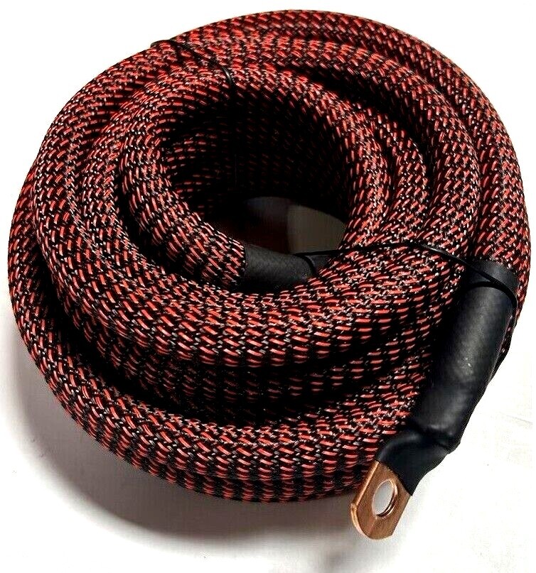 Show Quality 4 Gauge AWG Snakeskin Power Ground Copper Cable Wire Marine Grade