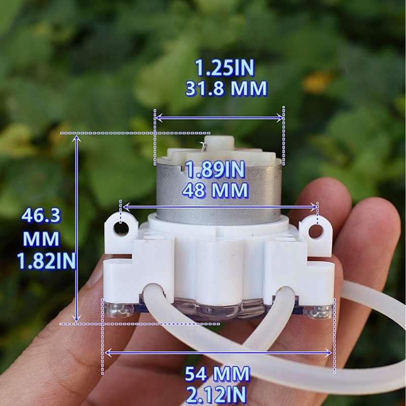 Miniature Plastic Peristaltic Pump 6V-12V High Performances Extrusion Pump