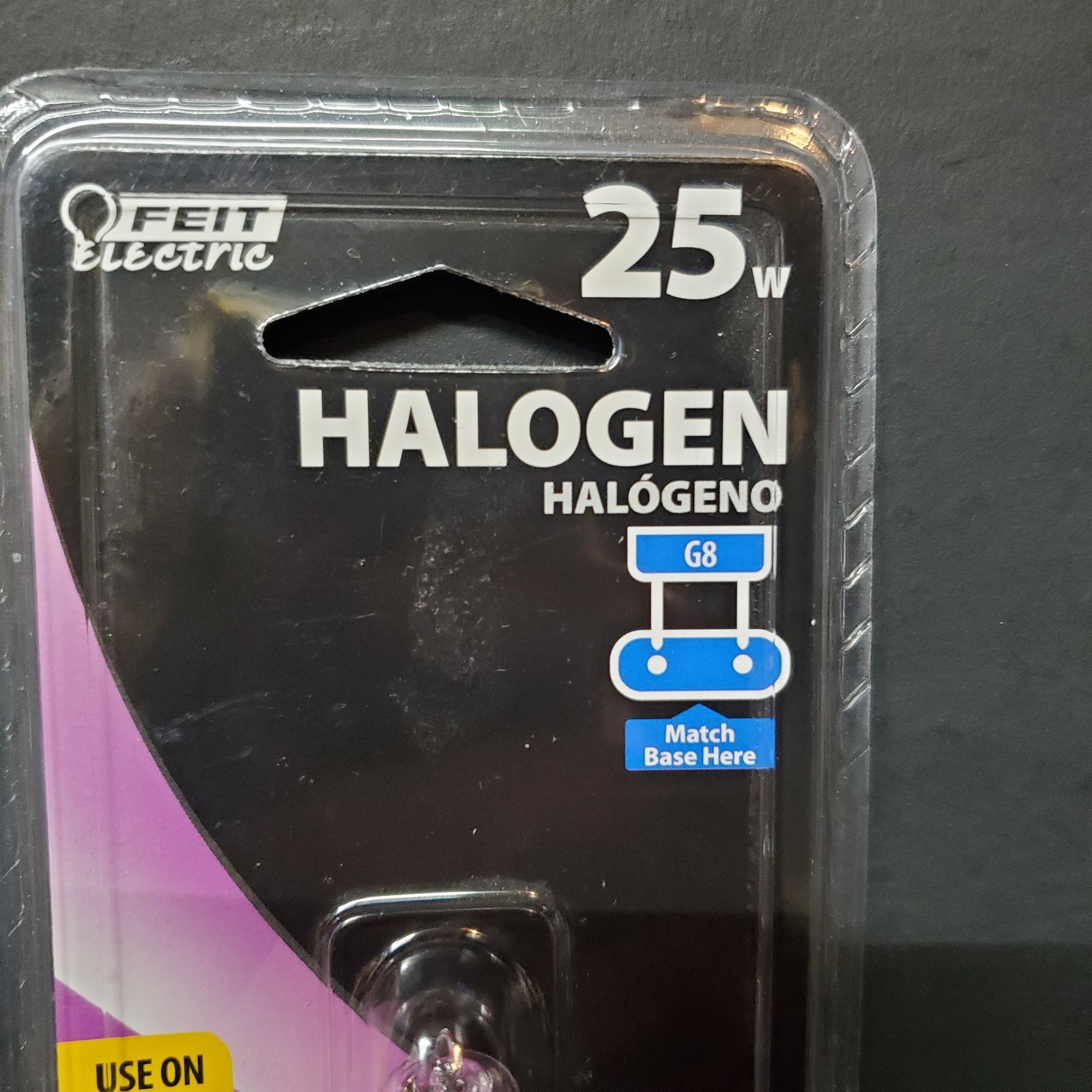 FEIT Electric 25W 120V G8 Halogen Bulb Clear Light Lamp – Lot of 3 New