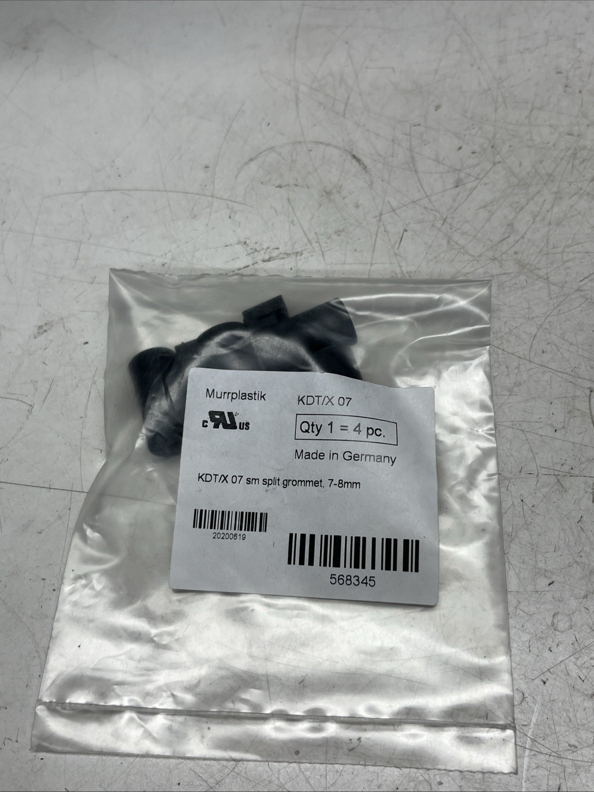 Murrplastik KDT/X 07 Qty 1 = 4pc. KDT/X 07 med split grommet, (Lot Of 3)