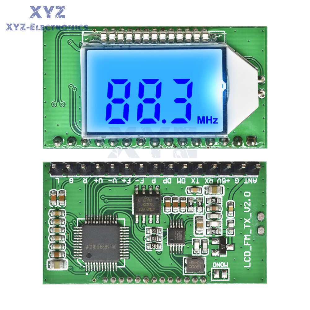 FM Transmitter Module 3-5V FM Ham Radio PLL Digital Stereo Wireless Microphone