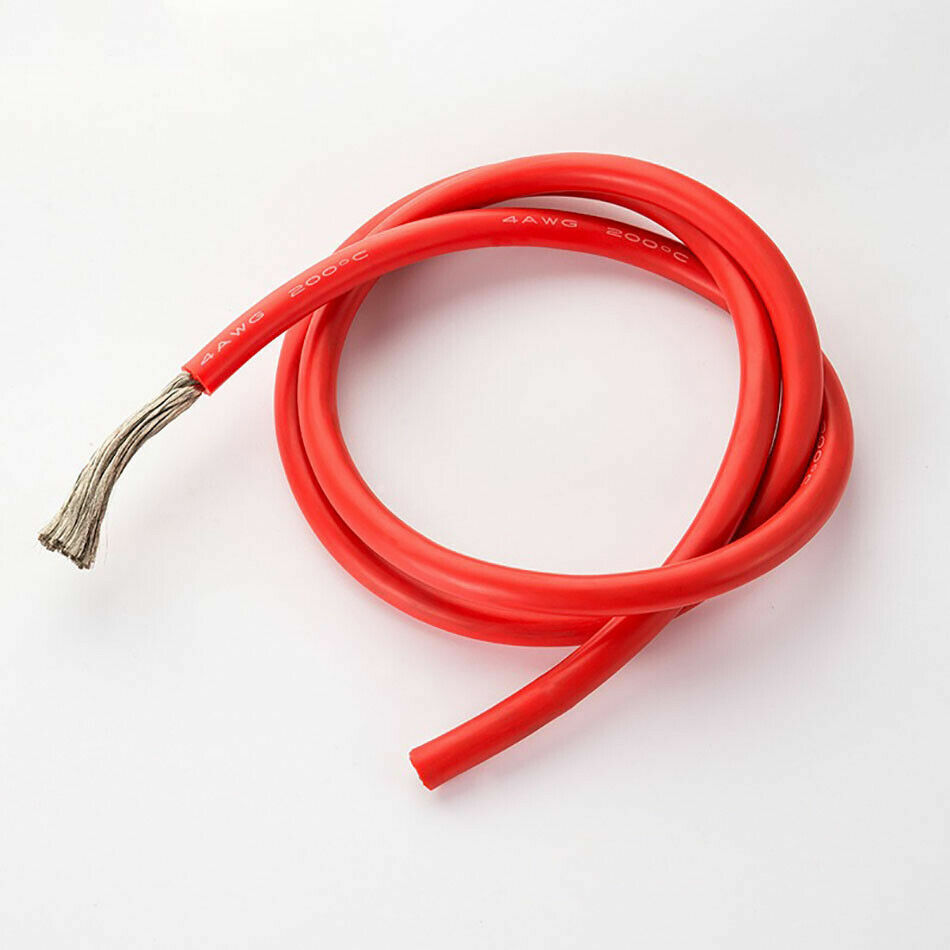 Red Flexible Silicone Cable Wire 2/4/6/7/8/10/11/12/13/15-30AWG 0.08mm RC Cable