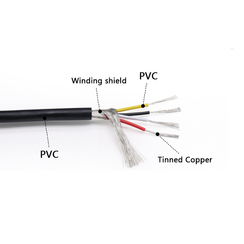 24-28AWG Flexible 2/3/4 Multicore Cable Shielded Wire Audio Signal Auto Data Car