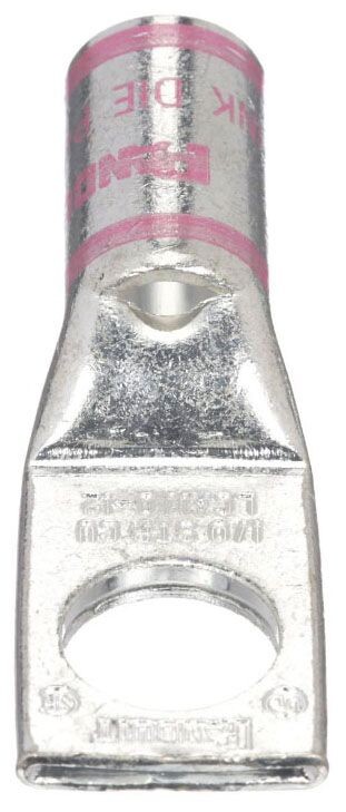 Panduit LCA1/0-12-X, 1/0 AWG Copper, 1/2″ Stud, Compression Cable Lug, 1 pc