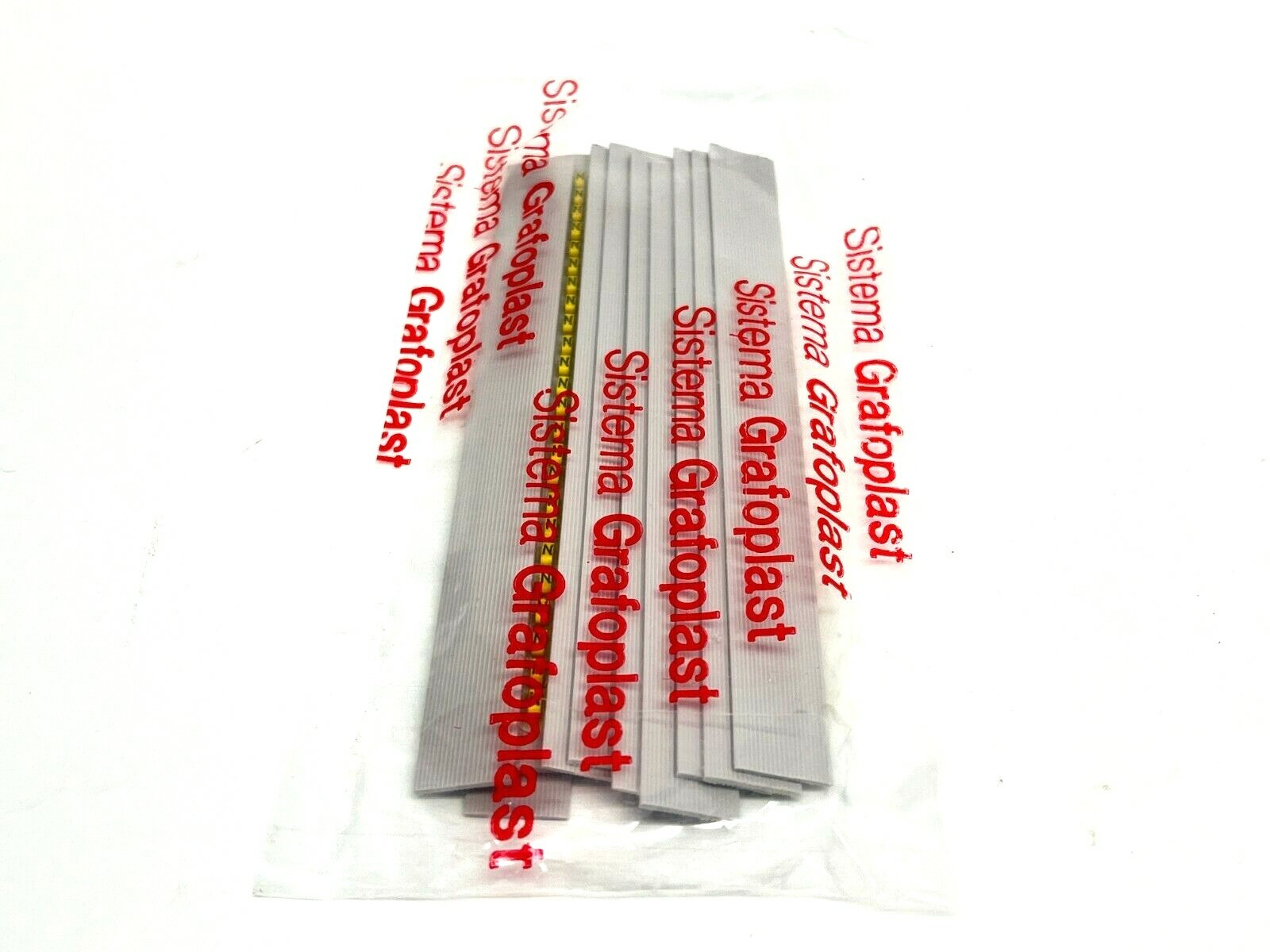 Grafoplast 117 Wire Markers N Black on Yellow 10 Strips 9TFX16