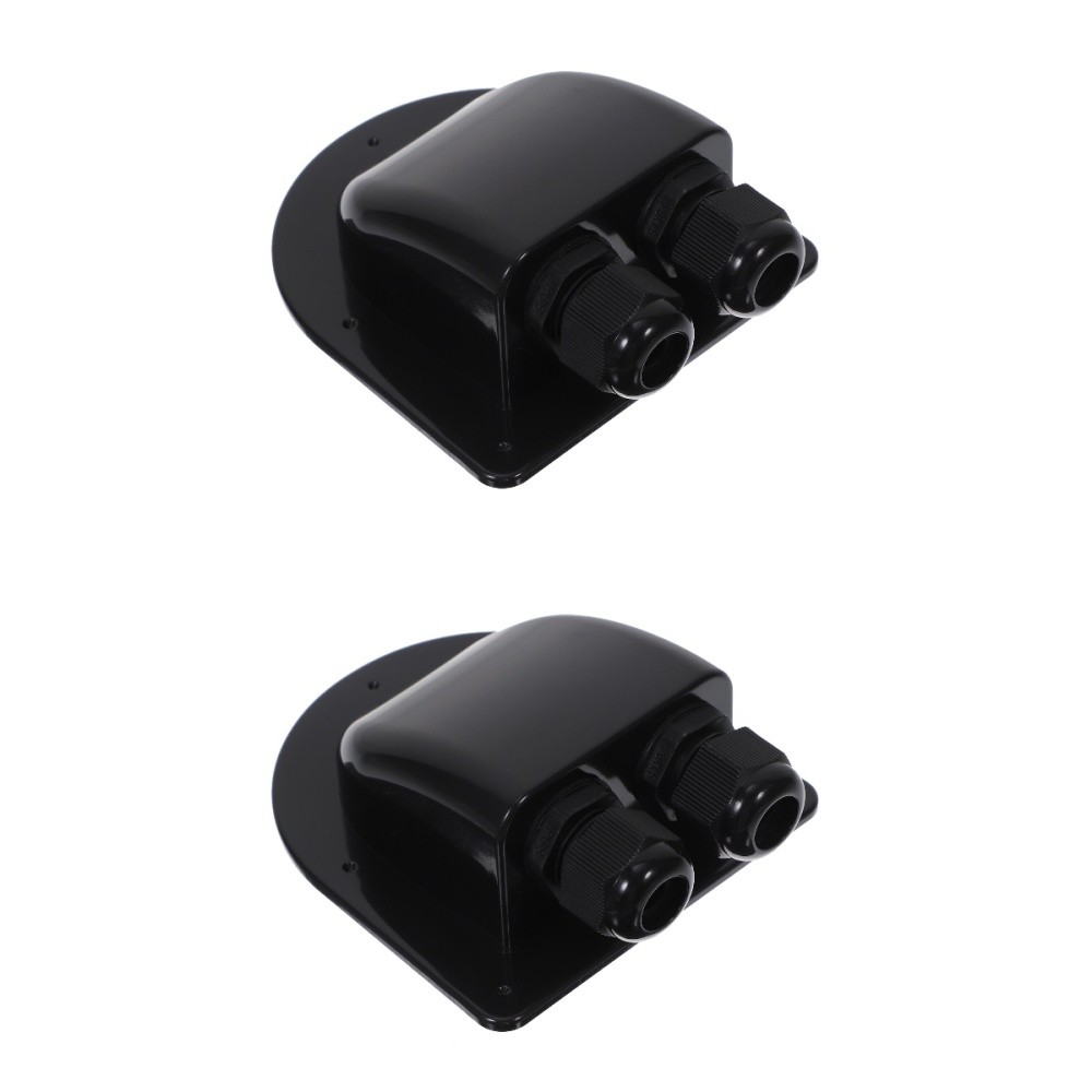 2pcs Cable Gland Waterproof Cable Pass Through 2-hole Rv Gland