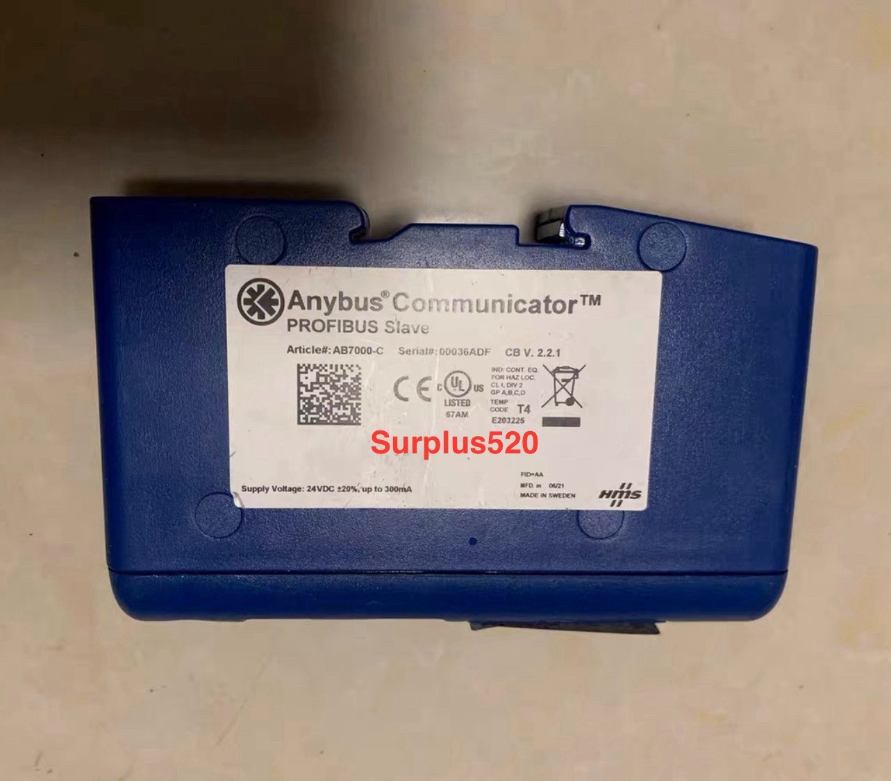 1Pc Used Anybus AB7000-C V 2.2.1