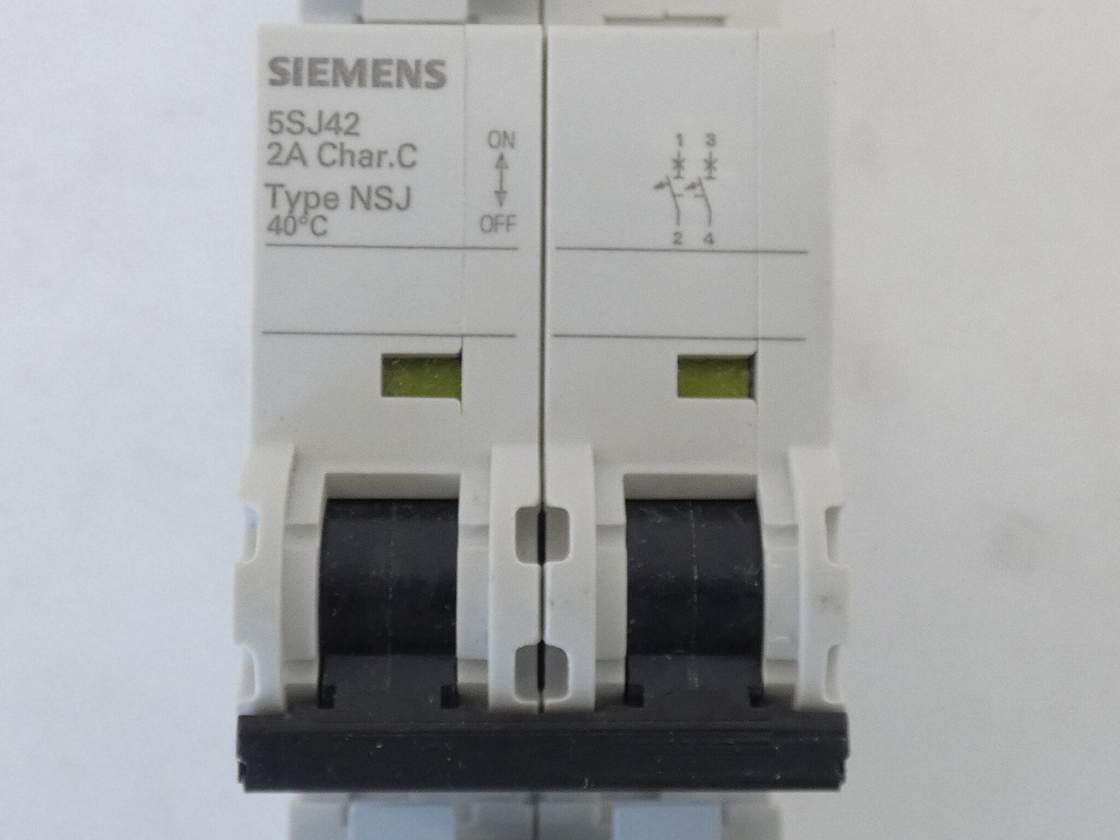 Siemens 5SJ4202-7HG42 Circuit Breaker 2A 2P – NEW Surplus!