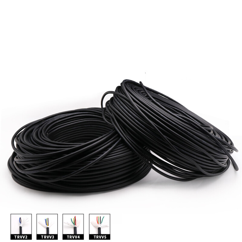 TRVV Cable Flexible Towline Cable 2/3/4/5 Core 0.2 ~1.5 mm² Signal Shielded Wire