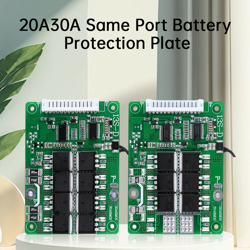 13S 48V 20A 30A Same Port Battery Protection Board for 18650 Li-ion Battery