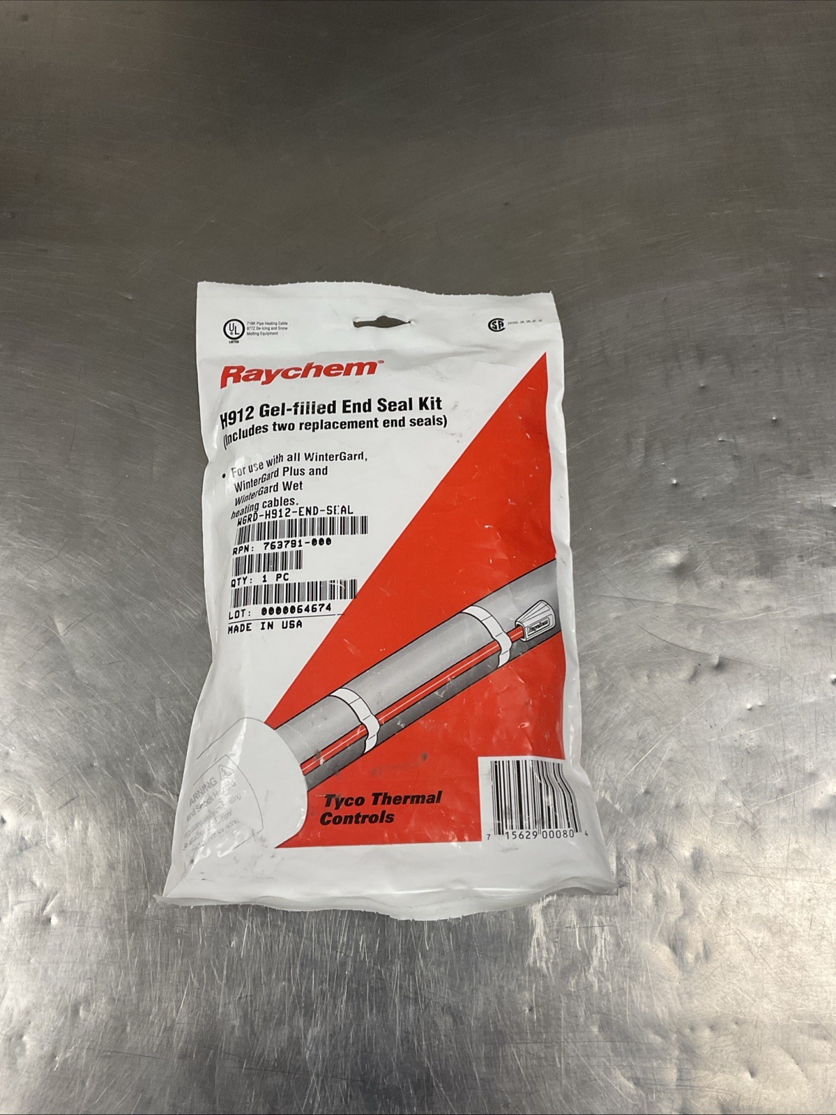 nVent 763791-000 RAYCHEM EasyHeat Gel-Filled End Seal Kit, Standard, Black