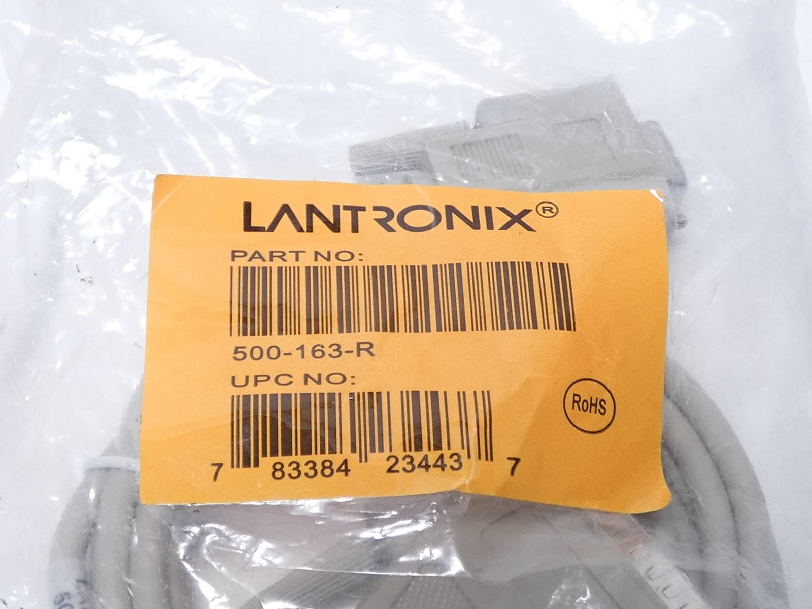 Lantronix 500-163-R DB25M/DB9F Modem Serial Cable – NEW Surplus!