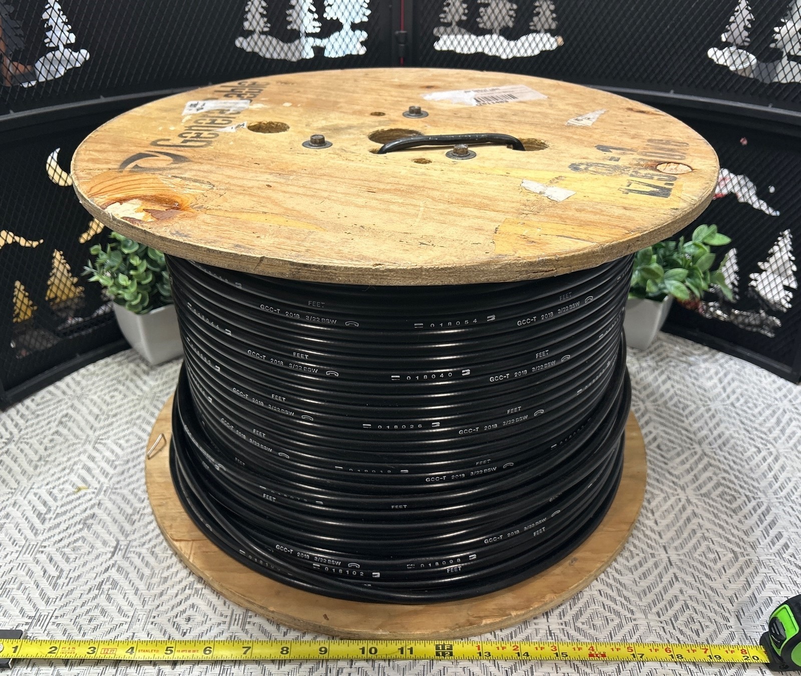 65-70Lb SPOOL- General Cable 3/22 BSW Telecom Gel Fill Buried Service Wire Bell