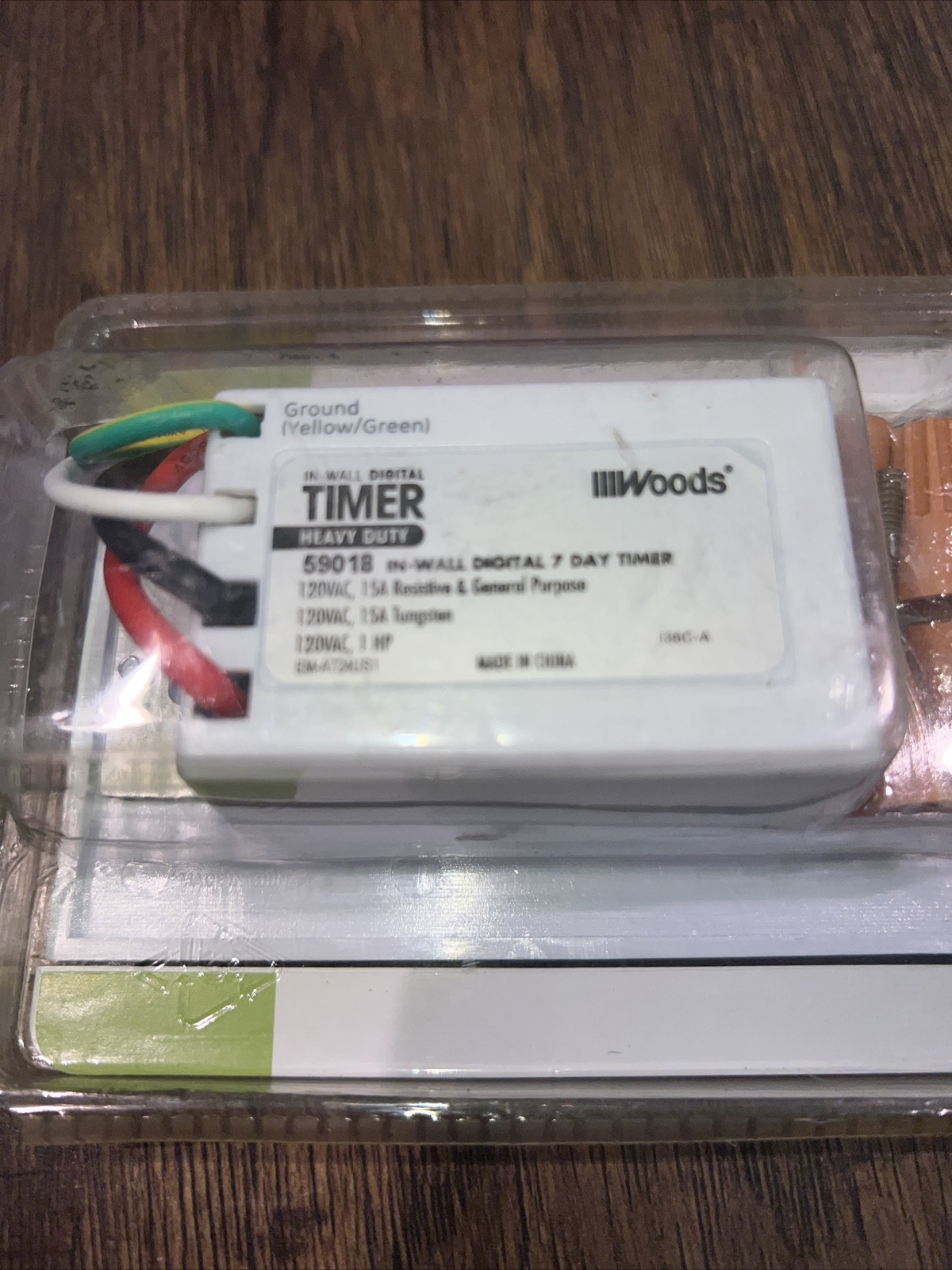 Woods 15-Amp 7-Day In-Wall Programmable Digital Timer Switch, White – Heavy Duty