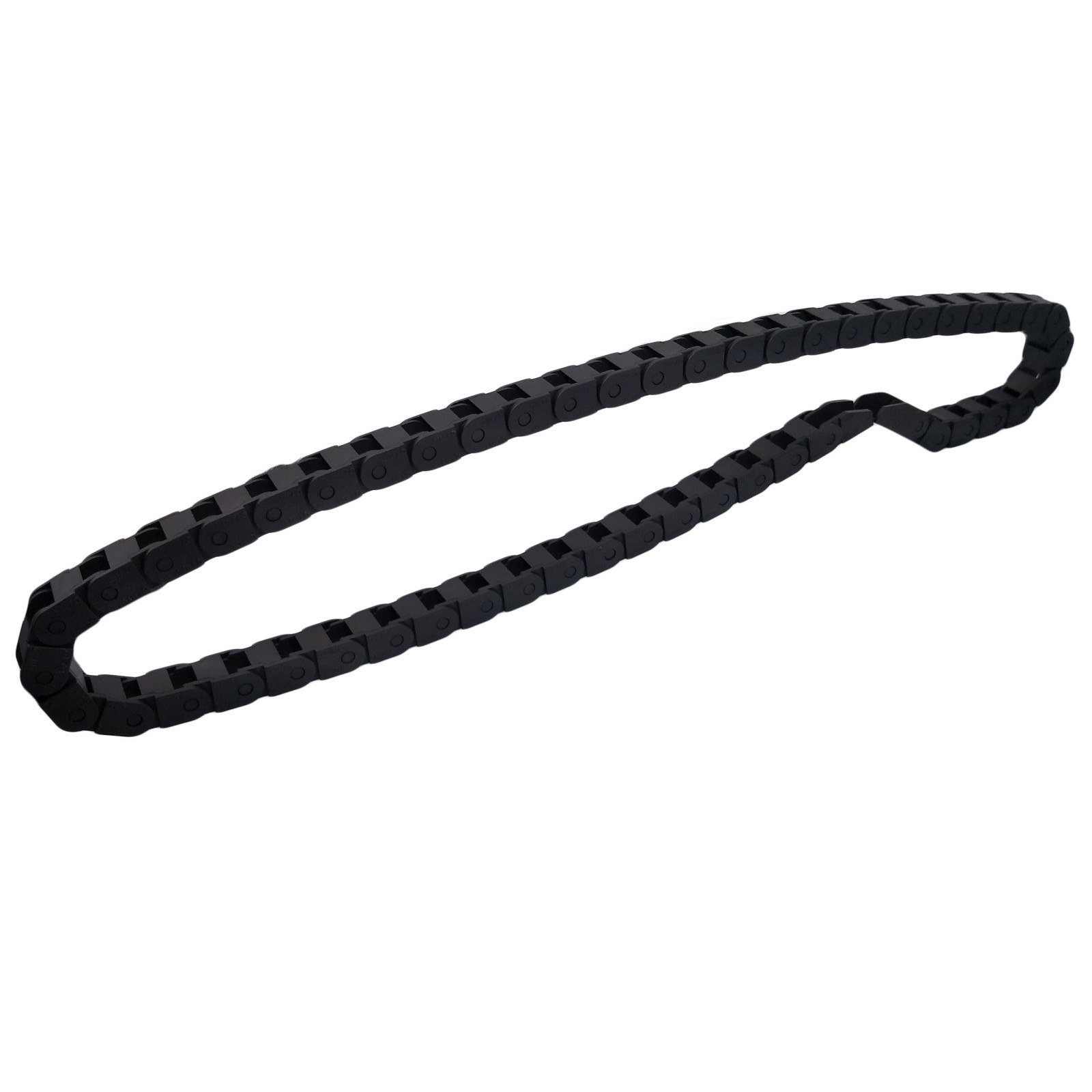 2M 2000mm Black Long Nylon Cable Drag Chain Wire Carrier 10 x 10mm