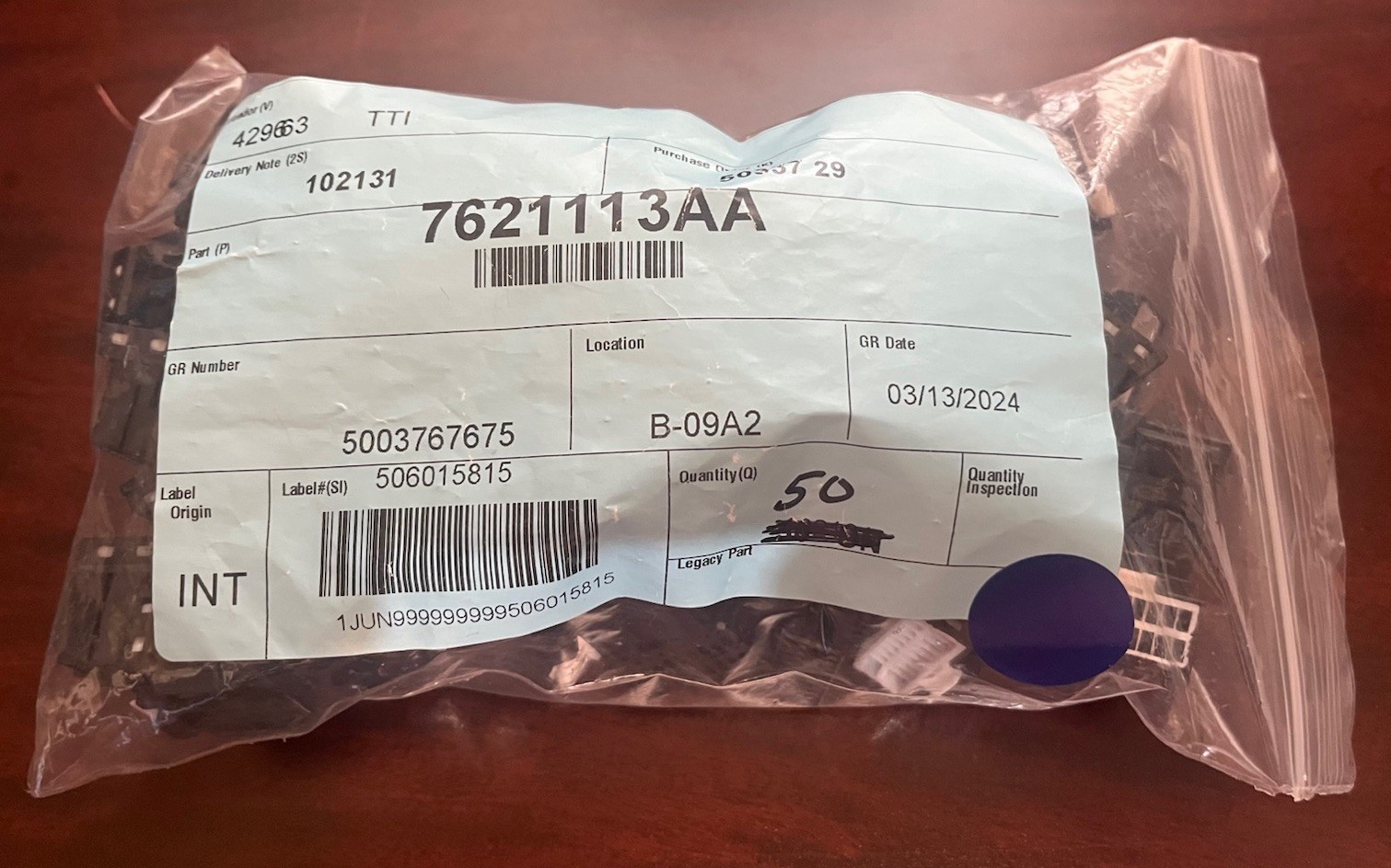TE Connectivity AMP Connectors # 175967-2 Conn Plug HSG 20Pos 2.50mm (NEW) Qty-5