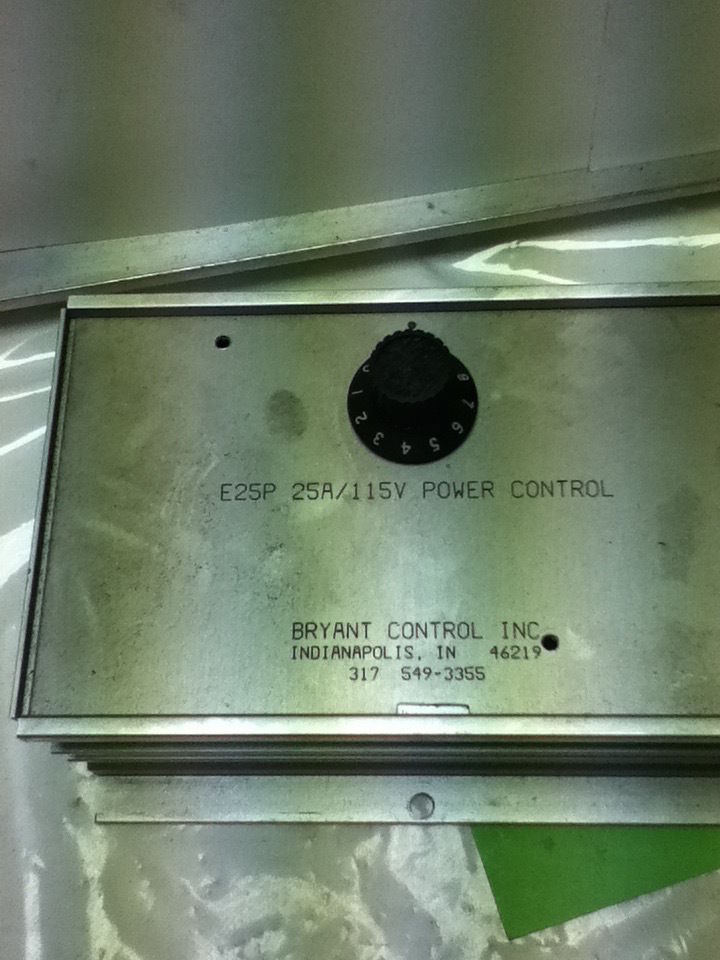 BRYANT CONTROLS E25P POWER CONTROL