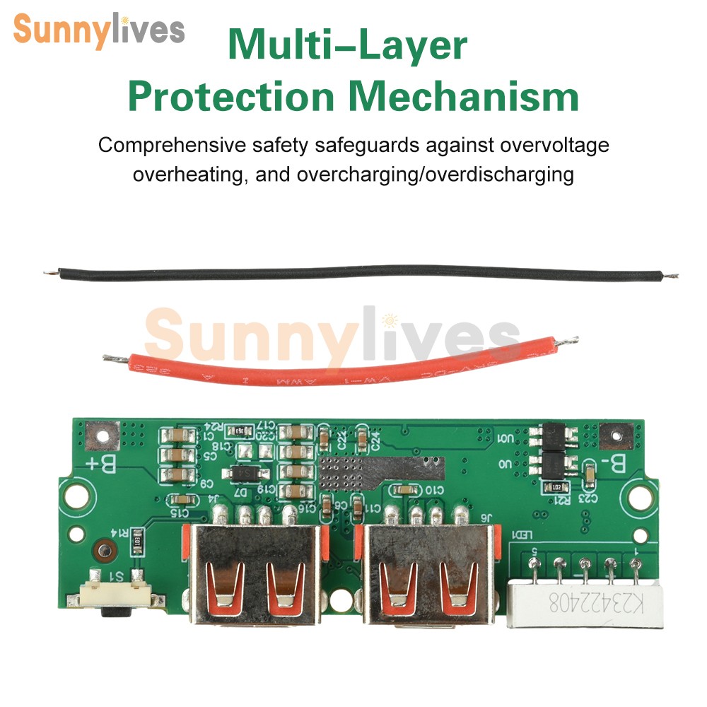 PD/QC 22.5W Fast Charging Module DIY Mobile Power Bank Circuit Board LED Display