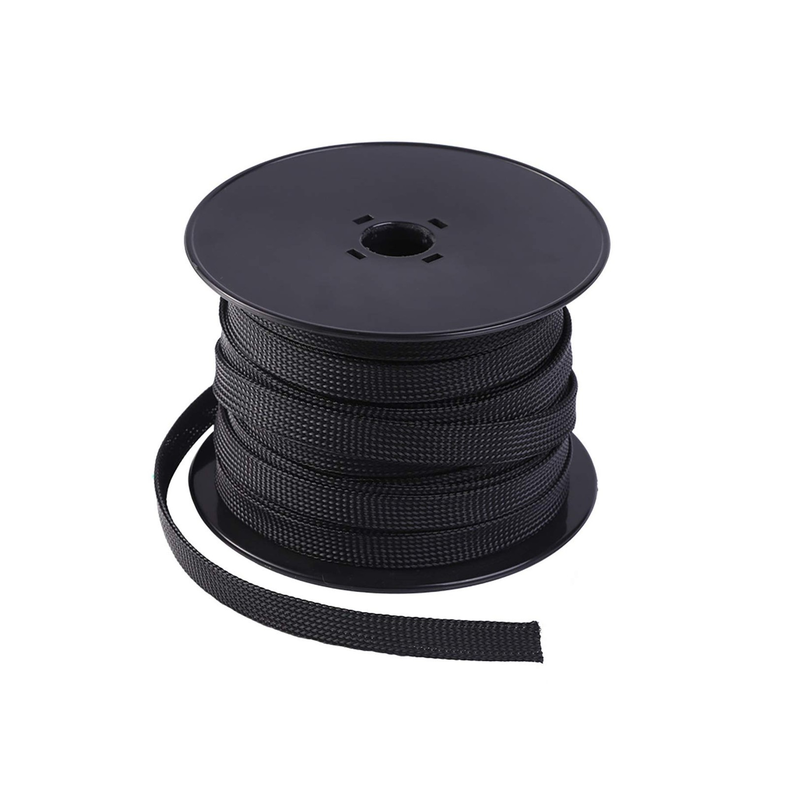 100Ft – 1/2 Inch PET Expandable Braided Cable Sleeve – Wire Sleeving for Audio V