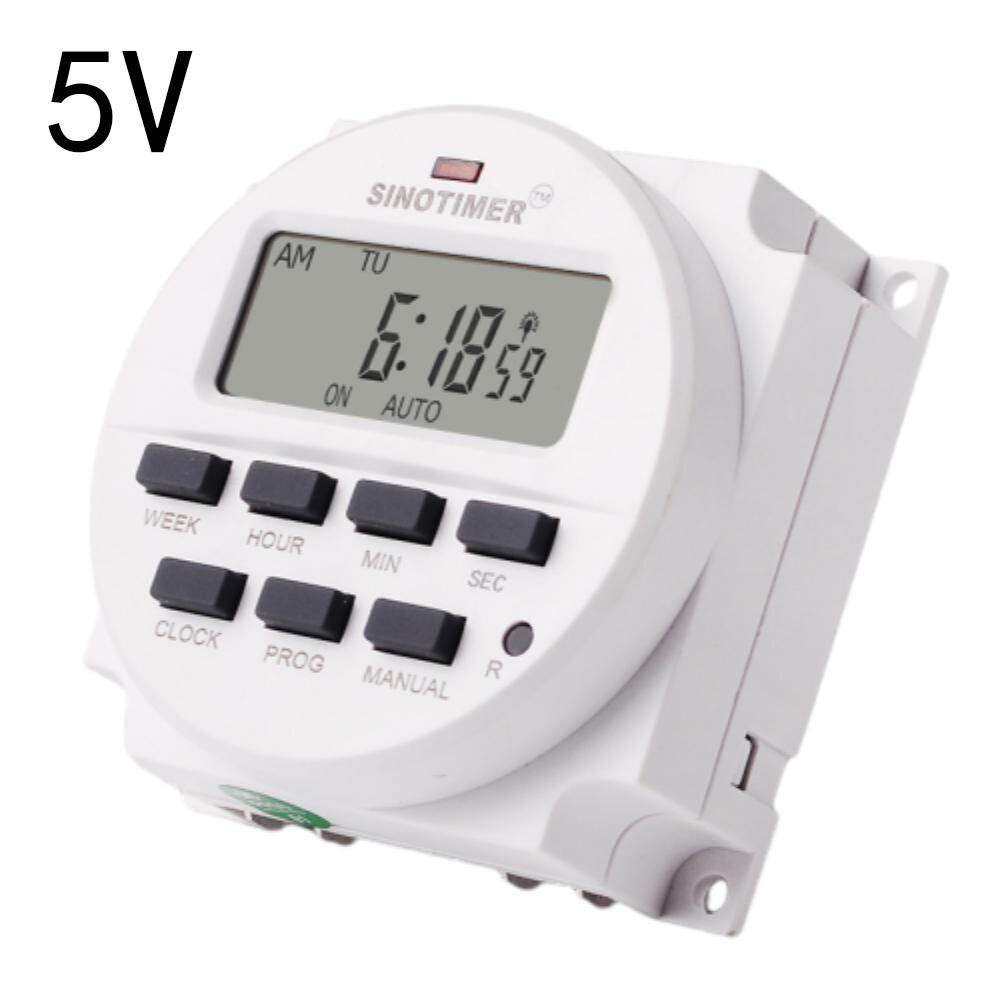 TM618SH 5/12/24V 110V 220V 1 Second Interval Digital LCD Timer Switch Time Relay
