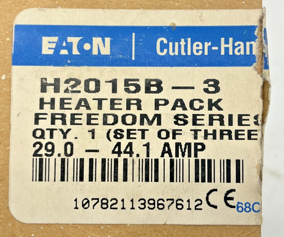 New Eaton Cutler-Hammer H2015B-3 Freedom Series Heater Pack 39-44.1A