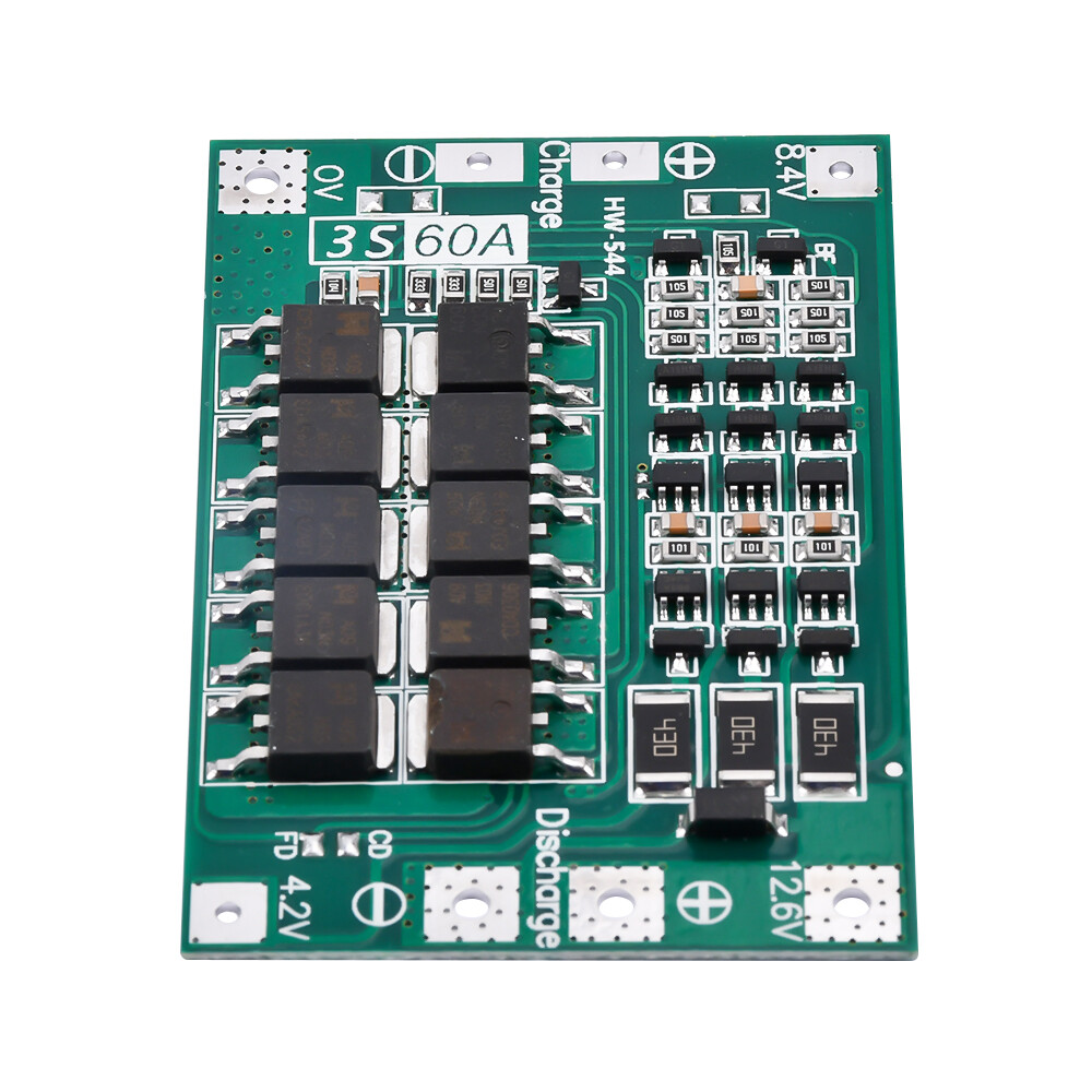 3S 13.6V 60A 18650 Li-ion Battery Charge PCB Protection Enhanced/Balanced Board